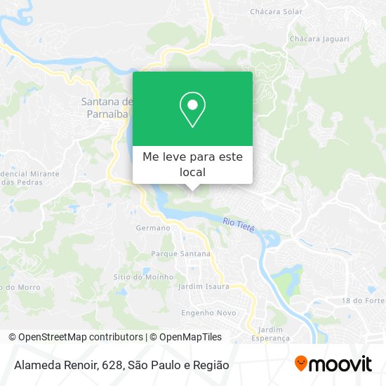 Alameda Renoir, 628 mapa