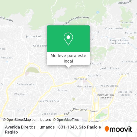 Avenida Direitos Humanos 1831-1843 mapa