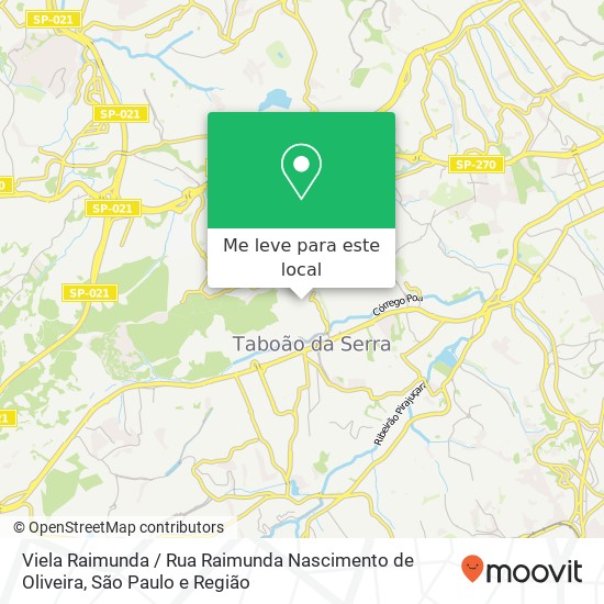 Viela Raimunda / Rua Raimunda Nascimento de Oliveira mapa