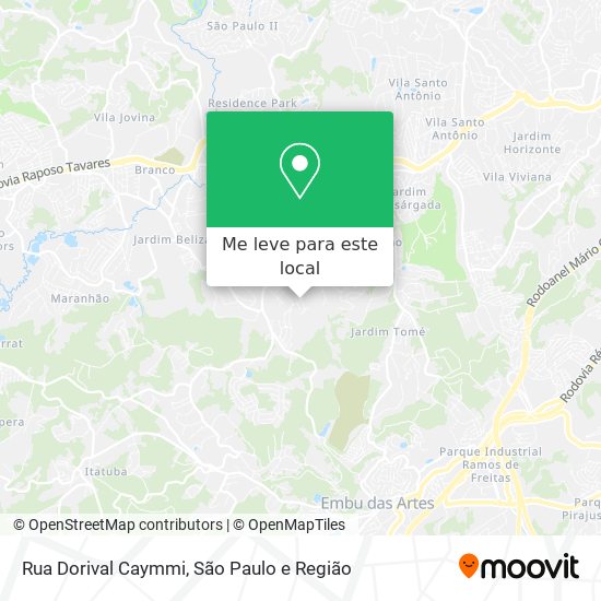 Rua Dorival Caymmi mapa