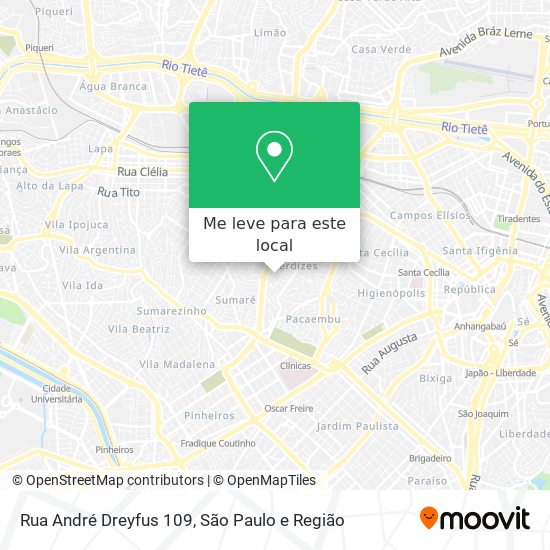 Rua André Dreyfus 109 mapa