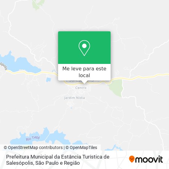 Prefeitura Municipal da Estância Turística de Salesópolis mapa