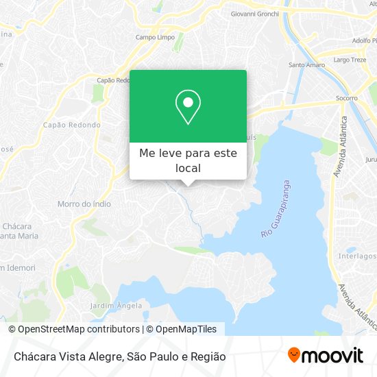 Chácara Vista Alegre mapa
