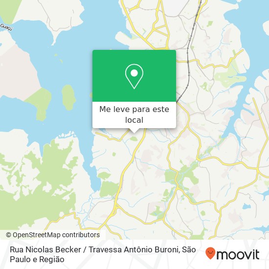 Rua Nicolas Becker / Travessa Antônio Buroni mapa
