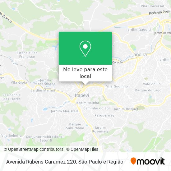 Avenida Rubens Caramez 220 mapa