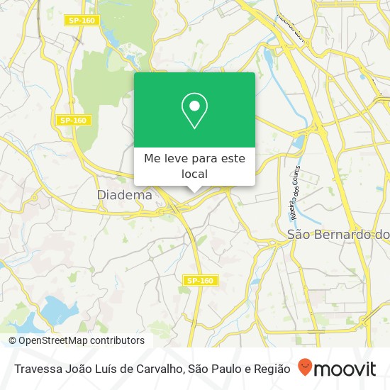 Travessa João Luís de Carvalho mapa