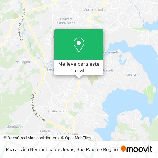 Rua Jovina Bernardina de Jesus mapa