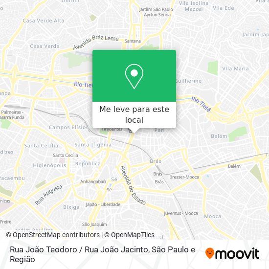 Rua João Teodoro / Rua João Jacinto mapa