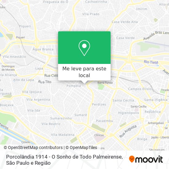 Porcolândia 1914 - O Sonho de Todo Palmeirense mapa