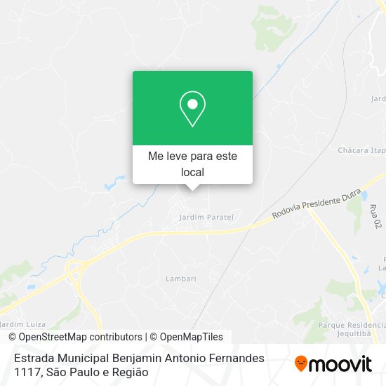 Estrada Municipal Benjamin Antonio Fernandes 1117 mapa
