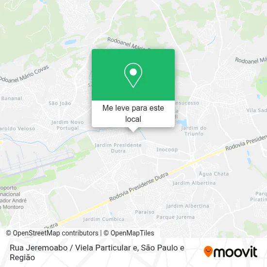 Rua Jeremoabo / Viela Particular e mapa