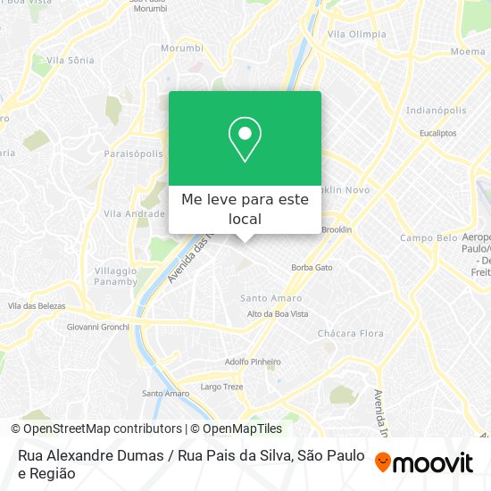 Rua Alexandre Dumas / Rua Pais da Silva mapa