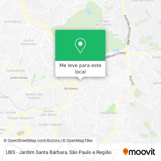 UBS - Jardim Santa Bárbara mapa