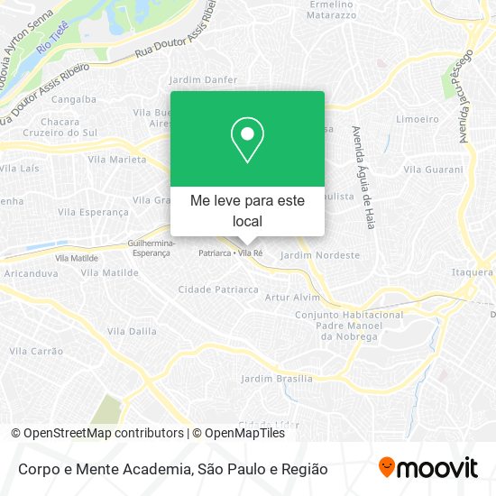 Corpo e Mente Academia mapa