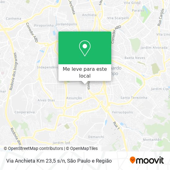 Via Anchieta Km 23,5 s/n mapa