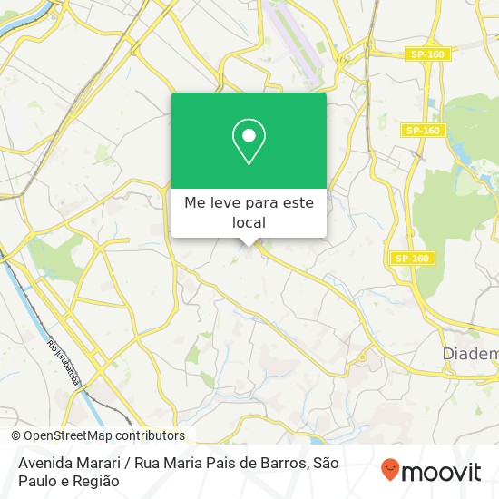 Avenida Marari / Rua Maria Pais de Barros mapa