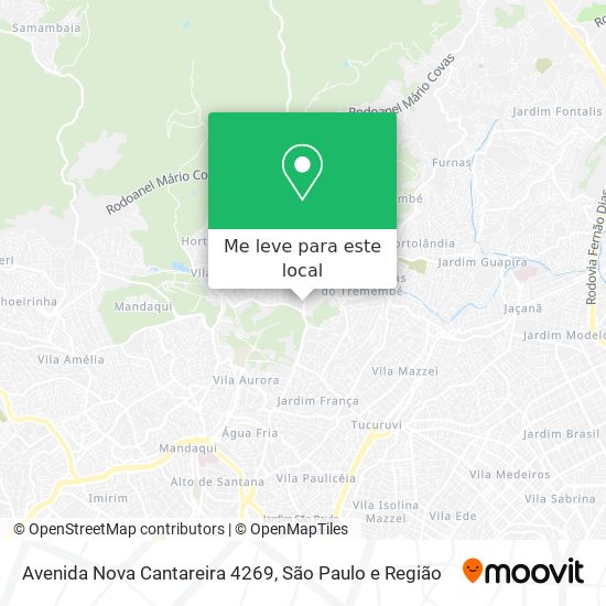 Avenida Nova Cantareira 4269 mapa