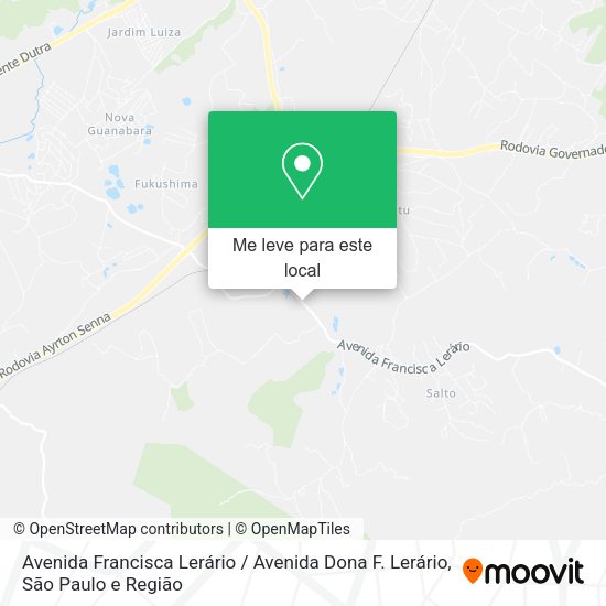 Avenida Francisca Lerário / Avenida Dona F. Lerário mapa