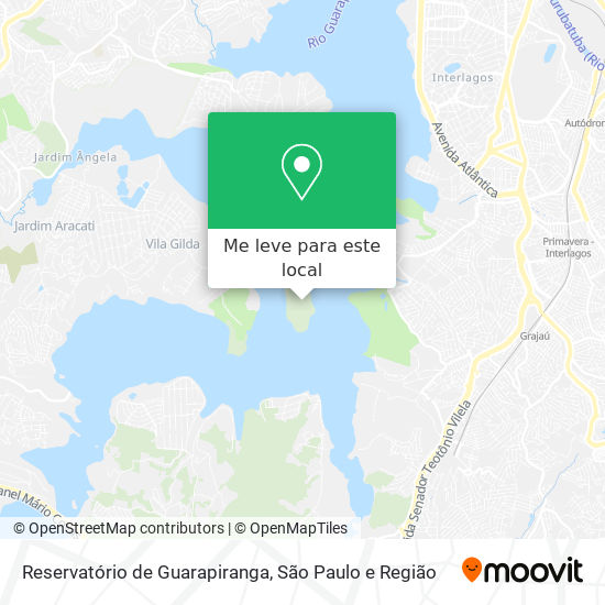 Reservatório de Guarapiranga mapa