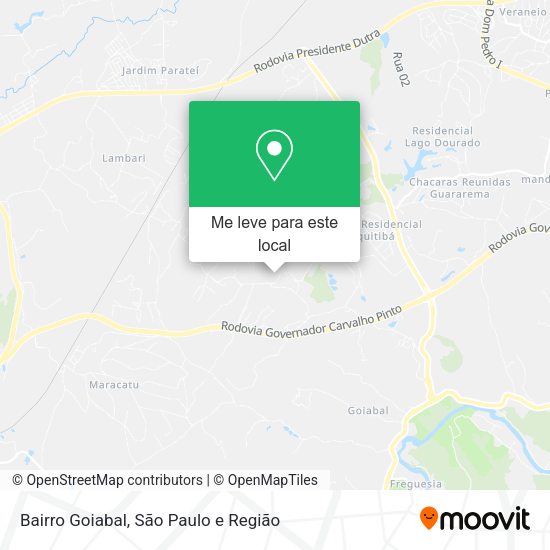 Bairro Goiabal mapa
