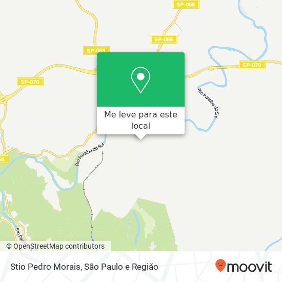 Stio Pedro Morais mapa