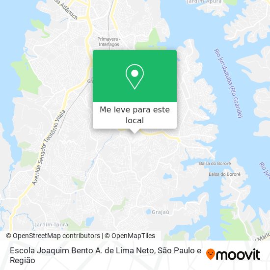 Escola Joaquim Bento A. de Lima Neto mapa