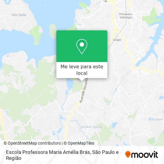 Escola Professora Maria Amélia Brás mapa