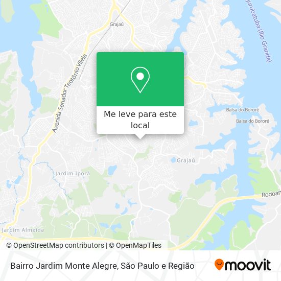 Bairro Jardim Monte Alegre mapa