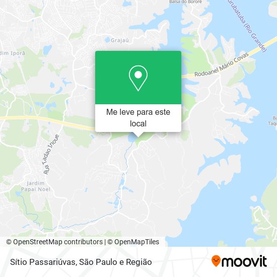 Sítio Passariúvas mapa