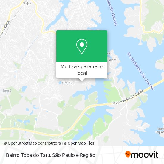 Bairro Toca do Tatu mapa