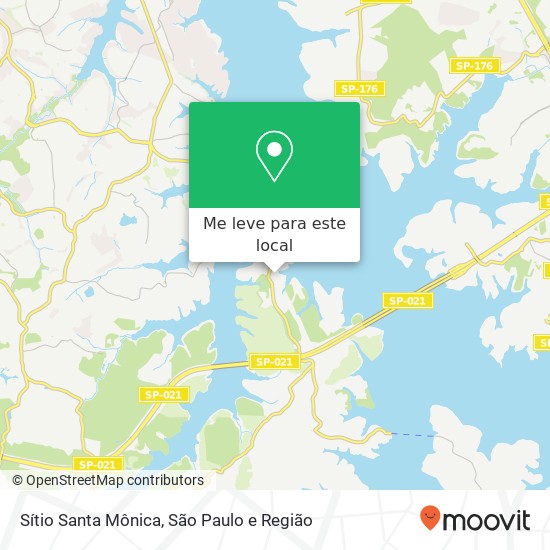 Sítio Santa Mônica mapa