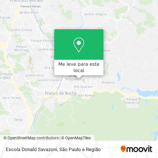 Escola Donald Savazoni mapa