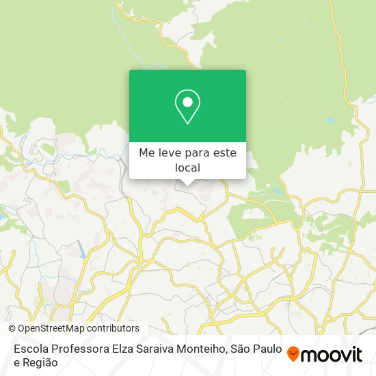 Escola Professora Elza Saraiva Monteiho mapa