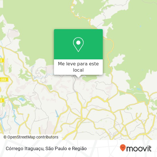 Córrego Itaguaçu mapa