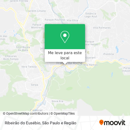 Ribeirão do Eusébio mapa