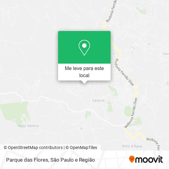 Parque das Flores mapa