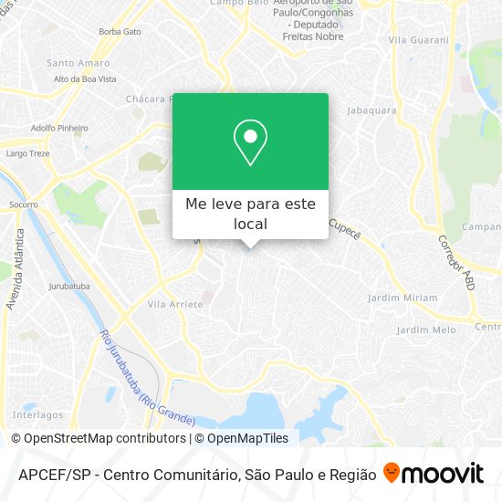 APCEF/SP - Centro Comunitário mapa