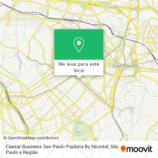 Caesar Business Sao Paulo Paulista By Novotel mapa