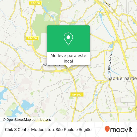 Chik S Center Modas Ltda mapa