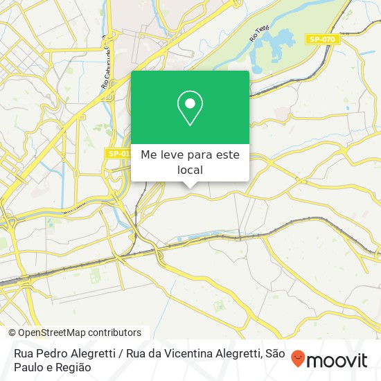 Rua Pedro Alegretti / Rua da Vicentina Alegretti mapa