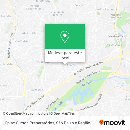 Cplac Cursos Preparatórios mapa