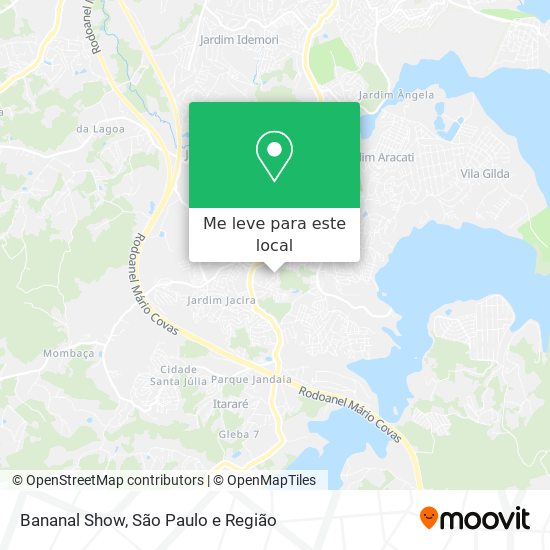 Bananal Show mapa