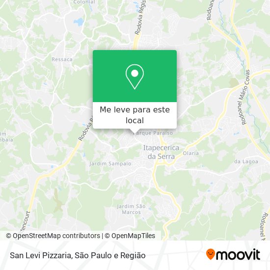 San Levi Pizzaria mapa