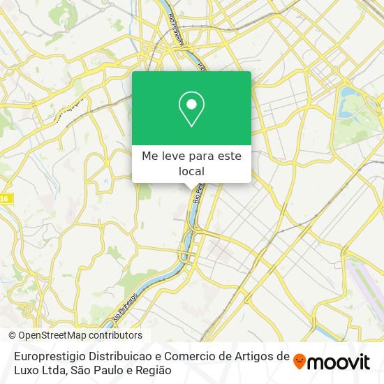 Europrestigio Distribuicao e Comercio de Artigos de Luxo Ltda mapa