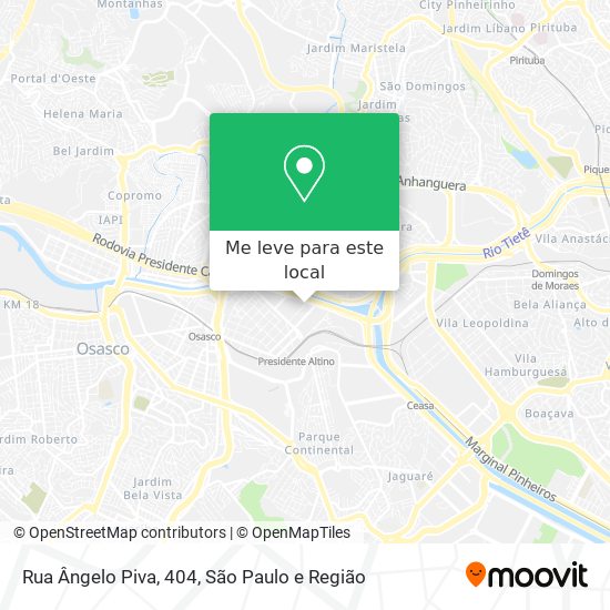 Rua Ângelo Piva, 404 mapa