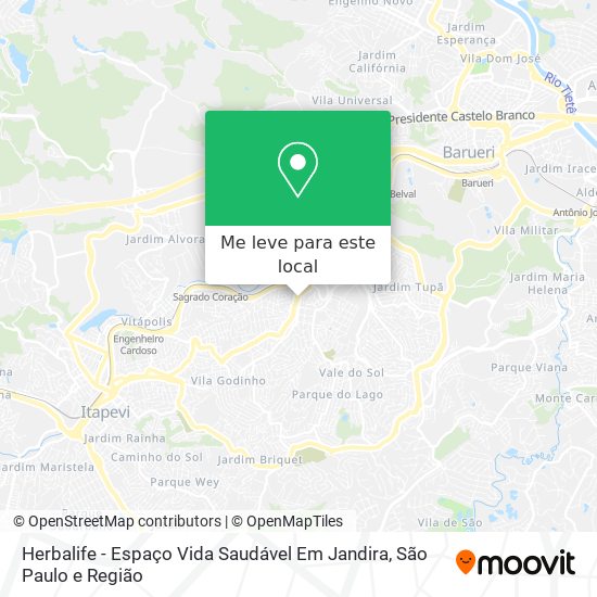 Herbalife - Espaço Vida Saudável Em Jandira mapa