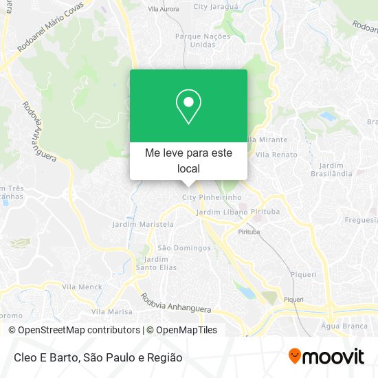 Cleo E Barto mapa