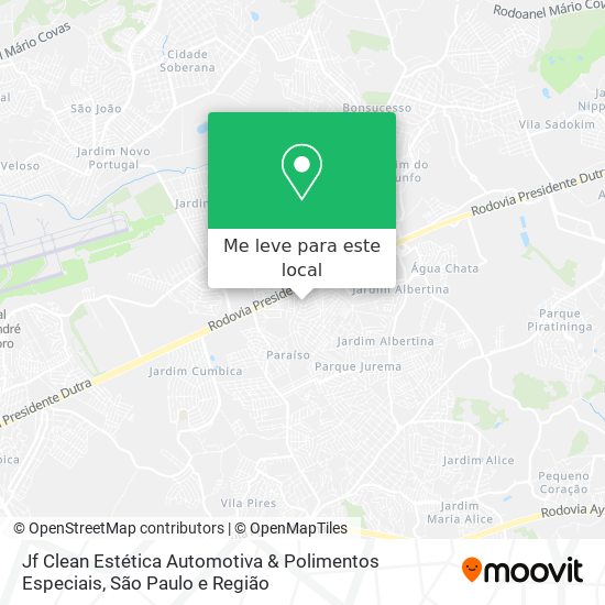 Jf Clean Estética Automotiva & Polimentos Especiais mapa