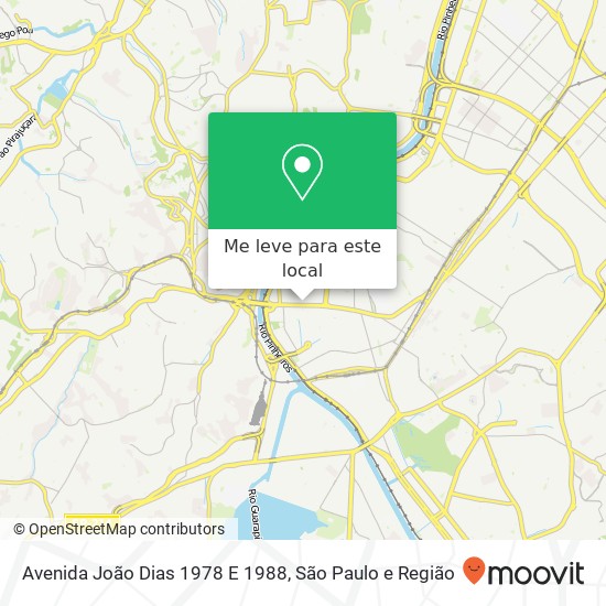 Avenida João Dias 1978 E 1988 mapa
