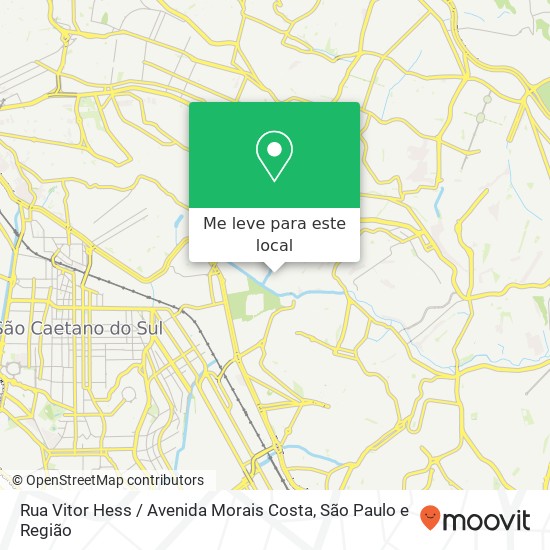 Rua Vitor Hess / Avenida Morais Costa mapa